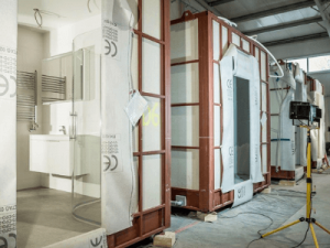 Układanie płytek na ścianach z fugą Procyon