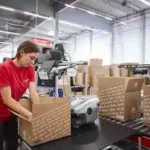 Pracownik magazynu LOXXESS w Czechach