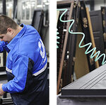 Работник на производство металлических дверей