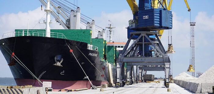 Оператор стропильных работ в порту