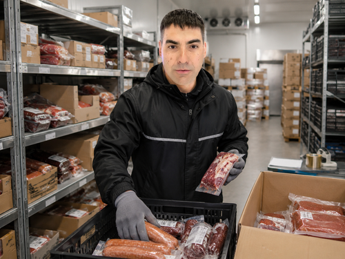 PCM Работа на складе, комплектация заказов на мясо и мясные деликатесы