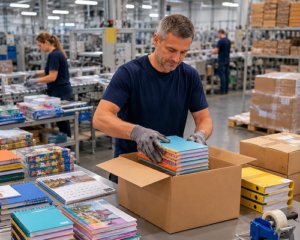 Pracownik warsztatu papierniczego INTERDRUK