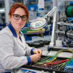 Huber Suhner Tczew Работник производства оптоволоконных кабелей и электроники