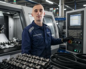 MUVIQ POLAND Operator maszyn do produkcji części samochodowych (wałki rozrządu i paski klinowe).